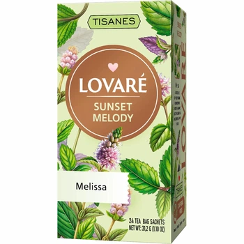 Чай Lovare Tisanes Sunset Melody з листя меліси 24 пакетики