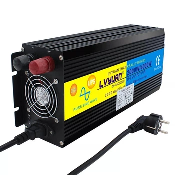 Інвертор перетворювач напруги Lvyuan 2000W 12-230v 2000/4000w чистий синус