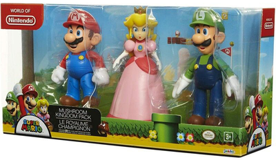 Zestaw figurek Jakks Pacific Super Mario Bros 10 cm 3 szt (0039897645117)