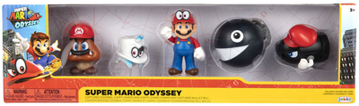 Zestaw figurek Jakks Pacific Super Mario Odyssey 6.5 cm 5 szt (0192995410428)