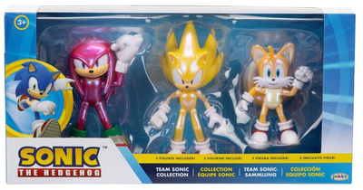 Zestaw figurek Jakks Pacific Sonic The Hedgehog Ultimate Team Up 10 cm 3 szt (0192995419070)