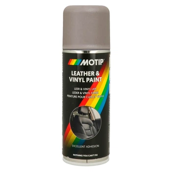 Краска для кожи и винила MOTIP Leather & Vinyl Paint бежево-серая аэрозоль 200 мл (04231BS)