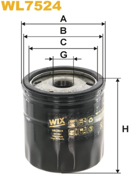 Масляный фильтр WIX Filters Ford C-Max II/Grand C-Max, Edge, Focus III, Galaxy III, Kuga II, Mondeo V, S-Max II (WL7524)