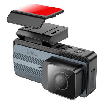 Автомобільний відеореєстратор HOCO driving recorder 2K display GPS DV11 | 25fps, 3.69", 2K, WiFi | Сірий