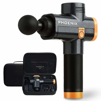 Массажный ударный пистолет Phoenix A2 для триггерных точек 4 насадки 1500 Вт