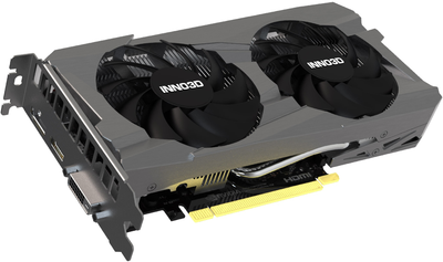 Видеокарта INNO3D PCI-Ex GeForce RTX 3050 Twin X2 V2 8GB GDDR6 (128bit) (1777/14000) (HDMI, DisplayPort, DVI-D) (N30502-08D6-1711VA41)