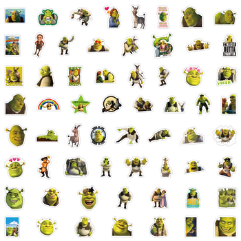 Стикерпак Шрек Набор наклеек GeekLand Shrek 60 штук X407