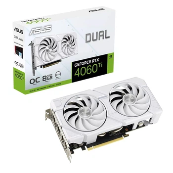 Видеокарта GF RTX 4060 Ti 8GB GDDR6 Dual Evo White OC Asus (DUAL-RTX4060TI-O8G-EVO-WHITE)