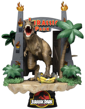 Figurka z akcesoriami Beast Kingdom D-Stage Jurassic Park Park Gate Diorama 15 cm (4711061148117)