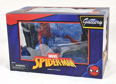 Фігурка Diamond Select Toys Marvel Gallery Spider-Man Comic Webbing Diorama 18 см (699788834053)