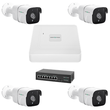Комплект відеоспостереження на 4 камери GV-IP-K-W75/04 5MP