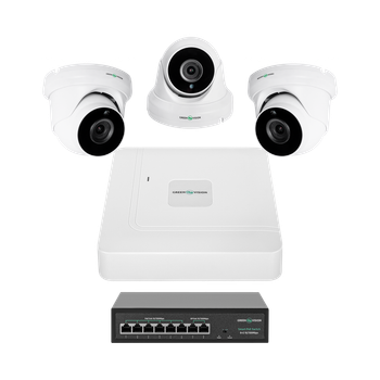 Комплект відеоспостереження на 3 камери GV-IP-K-W81/03 5MP