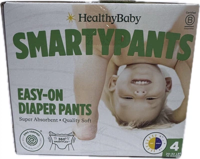 Підгузки-трусики 4 розміру HealthyBaby SmartyPants organic преміум , 9-15 кг, 46 шт