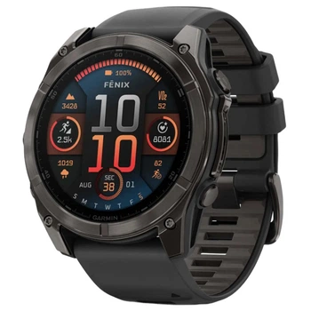 Смарт-часы Garmin fenix 8 51mm,AMOLED,Saph,CrbnGryTi/Blk,Blk/PebbleGryBnd [113287]