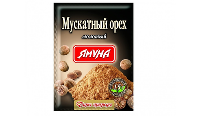 Мускатный орех молотый 15гр Ямуна (4823079100343)