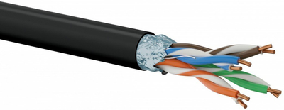 Skrętka Alantec Cat6 U/UTP (UTP) 305 m Black (KIU6OUTZ305)