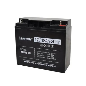 Аккумулятор 12В 18 Ач для ИБП I-Battery ABP18-12L