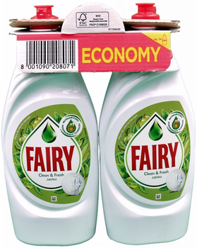 Płyn do mycia naczyń Fairy Zielone jabłko 6x900 ml (8001090208057)