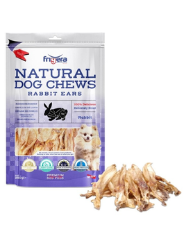 Smakołyk dla psów Frigera Natural Dog Chews Uszy królika 250 gr (4022858618479)