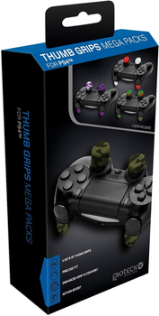 Накладки на контролер Gioteck Playstation 4 Thumb Grips Mega 4-Pack (0812313015257)