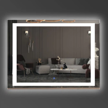 Зеркало прямоугольное безрамное с LED-подсветкой Luxury Wood Areko 600, 800