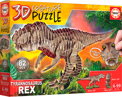 Puzzle 3D Educa T-Rex 82 elementy (8412668191822)