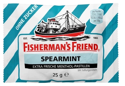 М'ятні цукерки Fisherman`s Friend Spearmint без цукру 25 г