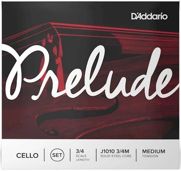 Струны для виолончели D'Addario Prelude Cello String Set 3/4 Scale Medium Tension