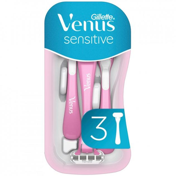 Одноразові станки для гоління жіночі Venus Smooth Sensitive 3 шт (7702018491544)