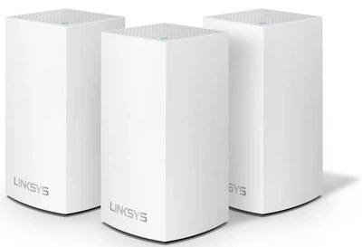 Роутер Linksys WiFi-система VELOP WHW0103 AC1300, MESH, 2xGE WAN/LAN, BT 4.1, біл. кол. (3шт.) (WHW0103-EU)
