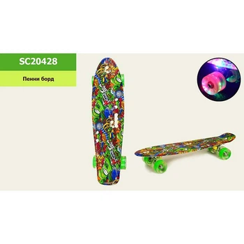 Пенни борд пластмасса/металл колеса ПУ со светом SC20428
