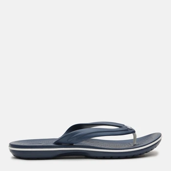 Чоловічі в'єтнамки для пляжу Crocs Jibbitz Crocband Flip 11033-410 41-42 (M8/W10) 26 см Темно-сині (8835034768990)