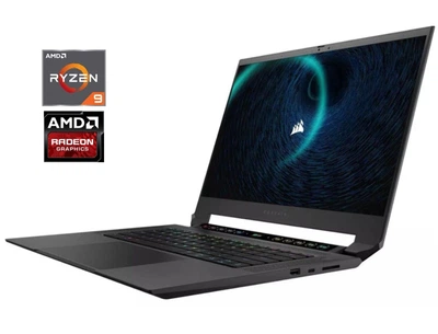 Игровой ноутбук Corsair Voyager A1600 / 16" (2560x1600) IPS / AMD Ryzen 9 6900HS (8 (16) ядер по 3.3 - 4.9 GHz) / 16 GB DDR5 / 2000 GB SSD / AMD Radeon RX 6800M, 12 GB GDDR6, 192-bit / WebCam б/у