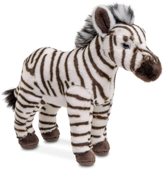 Игрушка мягконабивная Uni-Toys J49134 Зебра Коричневый/Белый