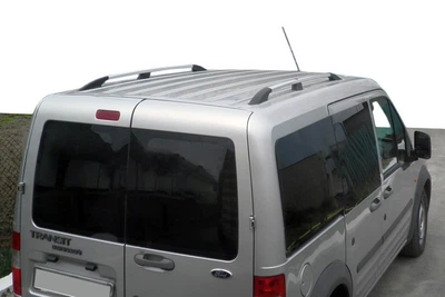 Ford Connect 2010-2013: Хромированные рейлинги Макси с пластиковыми ножками
