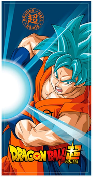 Пляжний рушник Toei Animation Dragon Ball Super Goku Super Saiyan 70 x 140 см Синій (8435631338833)