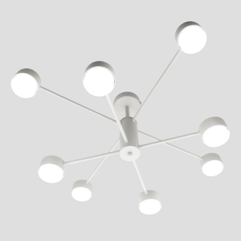 Потолочная люстра LUMINARIA RAY 8xGX53 (4+4) WHITE 220V IP20 для кухни, спальни, гостиной
