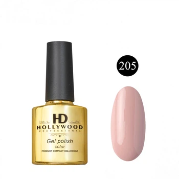 Гель-лак HD Hollywood 205 Пастельно Персиковий Щільний 8 ml