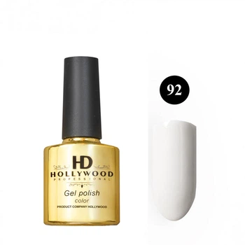 Гель лак HD Hollywood 92 Белый Плотный 8 ml