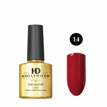 Гель лак HD Hollywood 14 Красный Плотный 8 ml