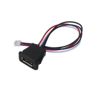 Гніздо USB A врізне 4pin PH2.0 100mm