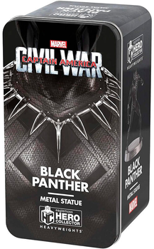 Figurka Eaglemoss Hero Collector Marvel Captain America Civil War Heavyweights Black Panther skala 1:18 z metalowym pudełkiem 12 cm (5059072007030)