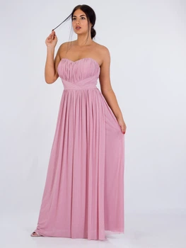 Длинное платье с открытыми плечами Lipsy LPK200619-33 L (63809L) Розовый