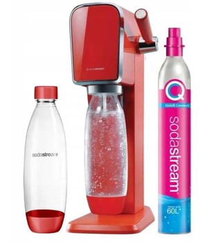 Карбонизатор сифон сатуратор для газирования воды SodaStream Art Красный + 1 бутылка 1 л
