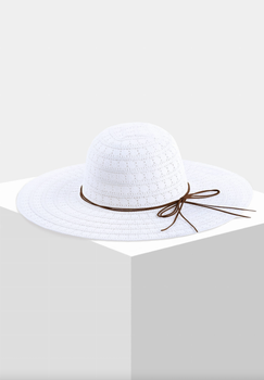 Пляжная шляпа с волнистыми полями Feba F65 K39 645 One Size Белый
