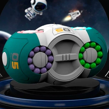 Интерактивная игрушка BauTech восьмигранный космический кубик Рубика Зеленый (1015-057-00)