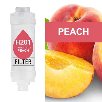 Фильтр-насадка для душа, смягчитель воды с ароматом медового персика.