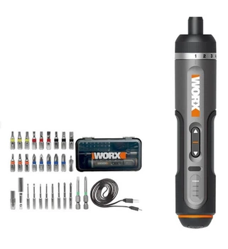 Викрутка Акумуляторна Worx WX242 з насадками в кейсі