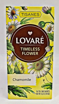Трав'яний чай Lovare Timeless Flower з квітів ромашки 24 пакетика