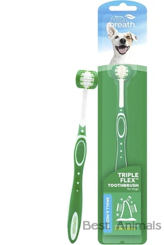 Зубна щітка Tropiclean Fresh Breath Triple Flex Тропіклін для собак малих та середніх порід розмір S/M (645095002173)